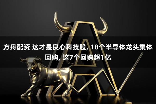 方舟配资 这才是良心科技股, 18个半导体龙头集体回购, 这7个回购超1亿