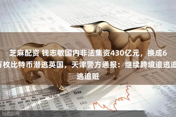 芝麻配资 钱志敏国内非法集资430亿元，换成61万枚比特币潜逃英国，天津警方通报：继续跨境追逃追赃